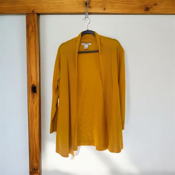 Lola Rodriguez Sweaters - Mustard Yellow Open Cardigan
